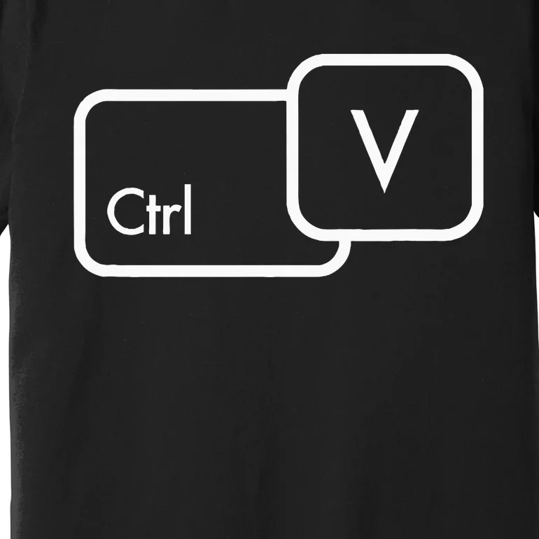 Ctrl V Copy Paste Family Matching Premium T-Shirt