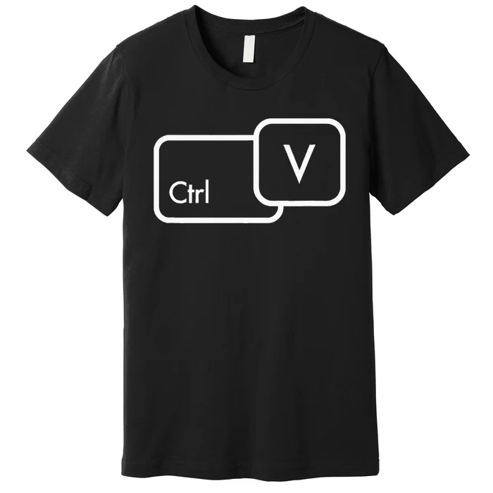 Ctrl V Copy Paste Family Matching Premium T-Shirt