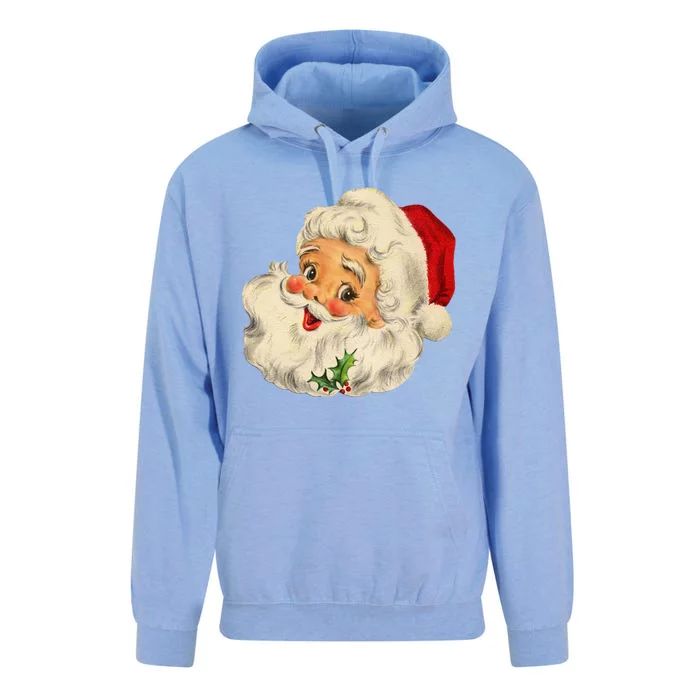 Cool Vintage Christmas Santa Claus Face Gift Unisex Surf Hoodie