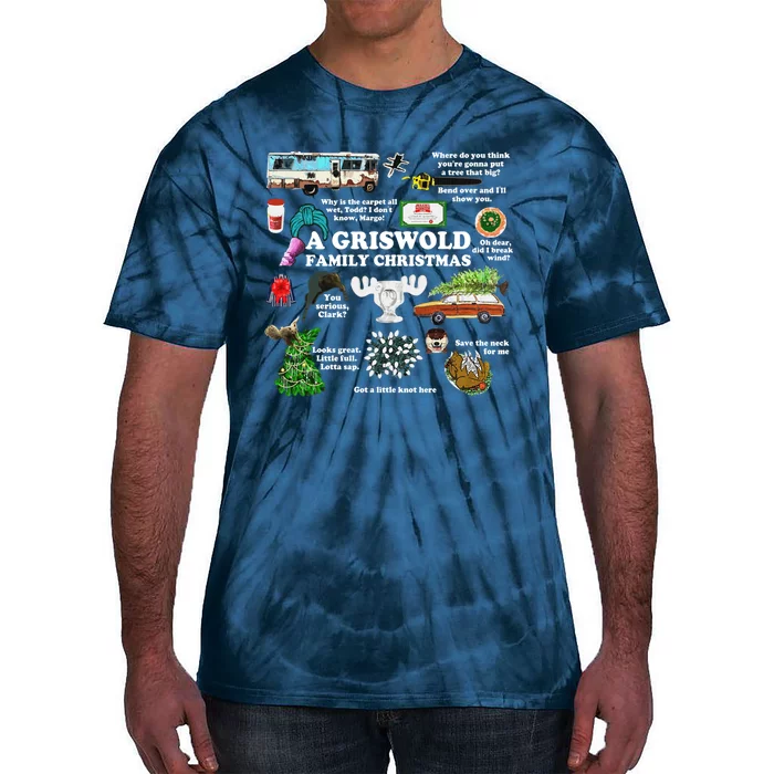 Christmas Vacation Collage Premium Scoop Christmas Family Christmas Classic Tie-Dye T-Shirt