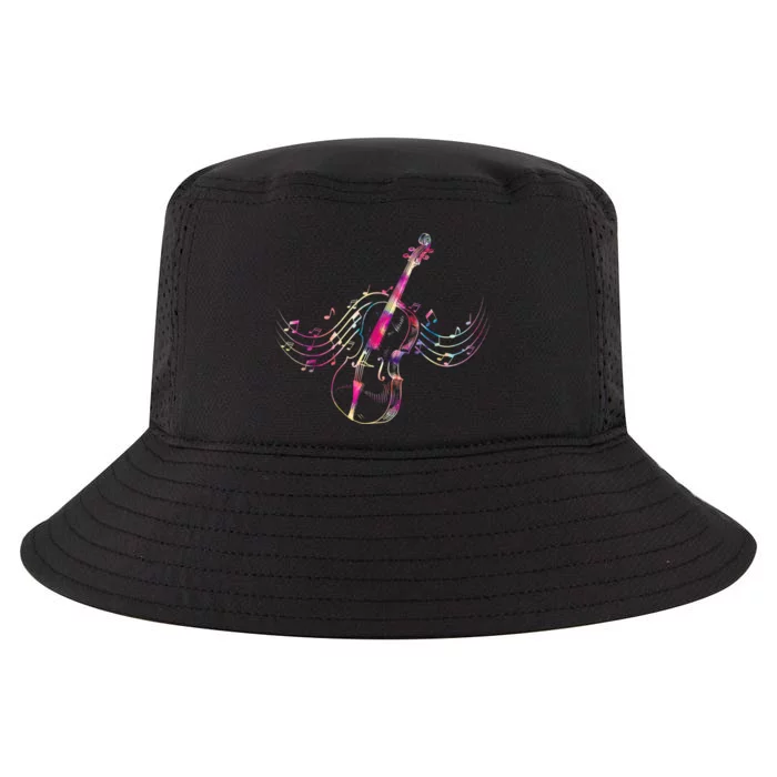 Colorful Violin Classical Instrument Classic Top Song Music Cool Comfort Performance Bucket Hat