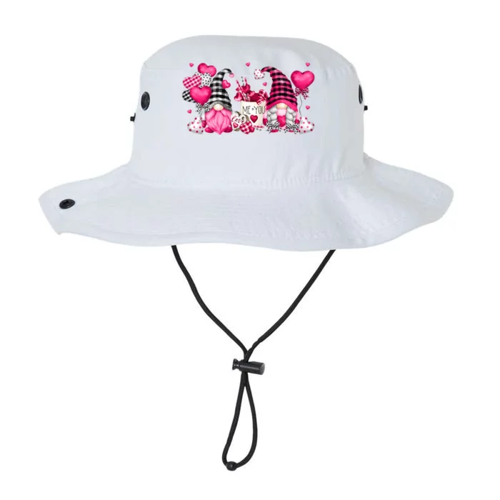 Cute Valentines Day Coffee Gnomes With Pink Heart Balloon Cool Gift Legacy Cool Fit Booney Bucket Hat