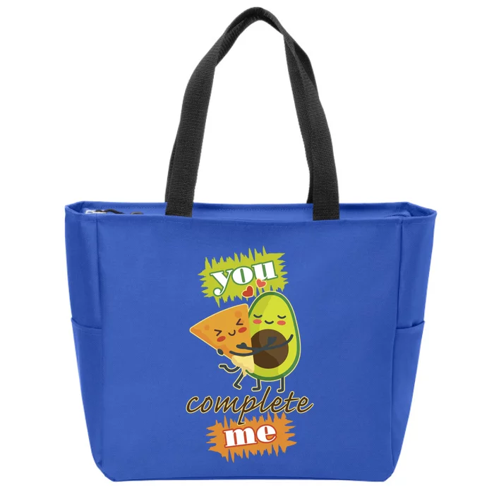 Cute Valentine's Day Food Couples Rotics Love Gift Cute Gift Zip Tote Bag