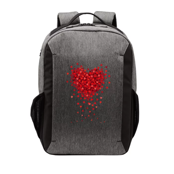 Cute Valentines Day Messy Heart Shapes Vector Backpack