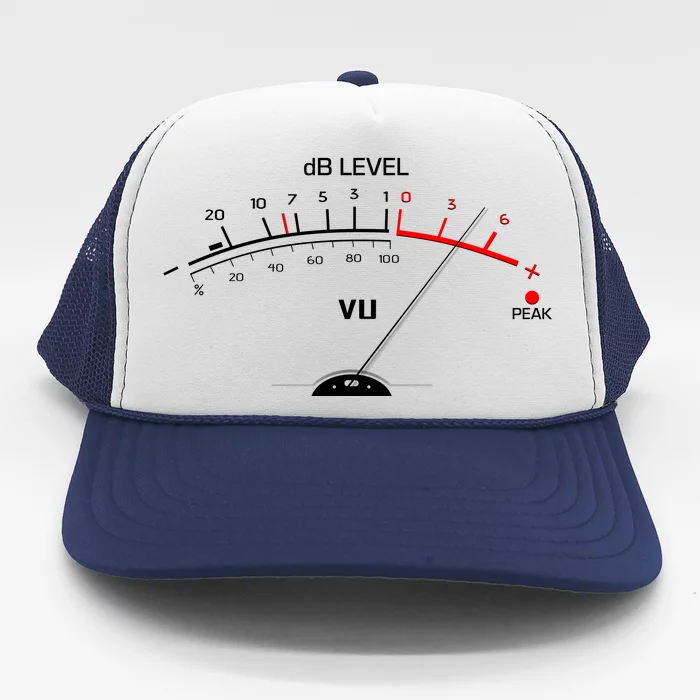 Cool Vintage DB Level VU Meter Music Bass Lover Trucker Hat