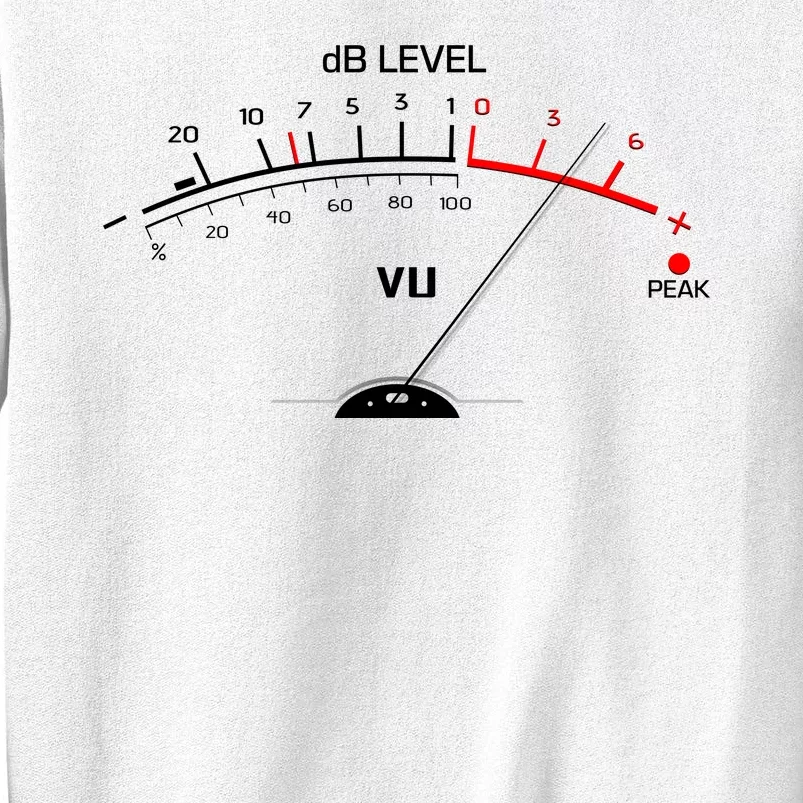 Cool Vintage DB Level VU Meter Music Bass Lover Sweatshirt