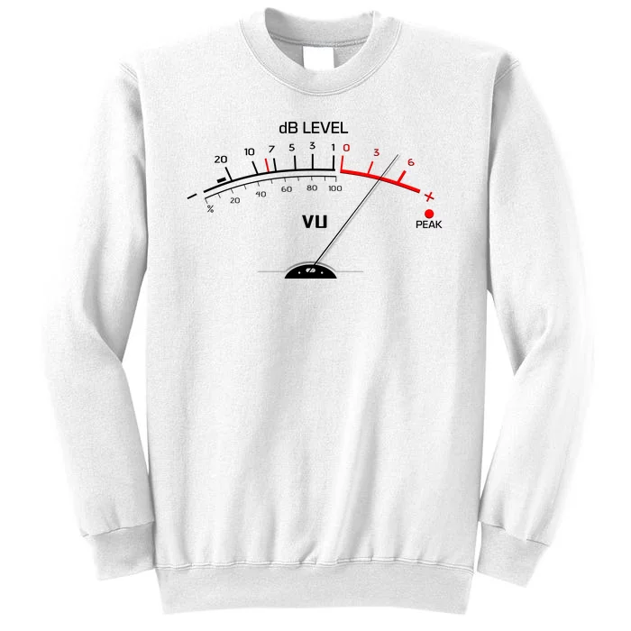 Cool Vintage DB Level VU Meter Music Bass Lover Sweatshirt