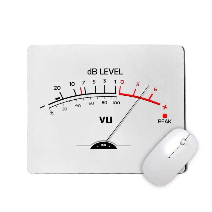 Cool Vintage DB Level VU Meter Music Bass Lover Mousepad