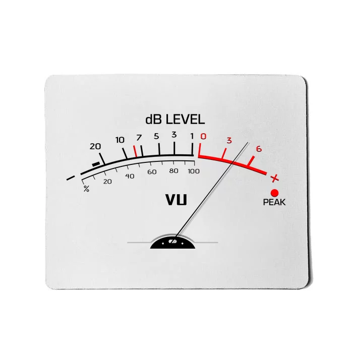 Cool Vintage DB Level VU Meter Music Bass Lover Mousepad