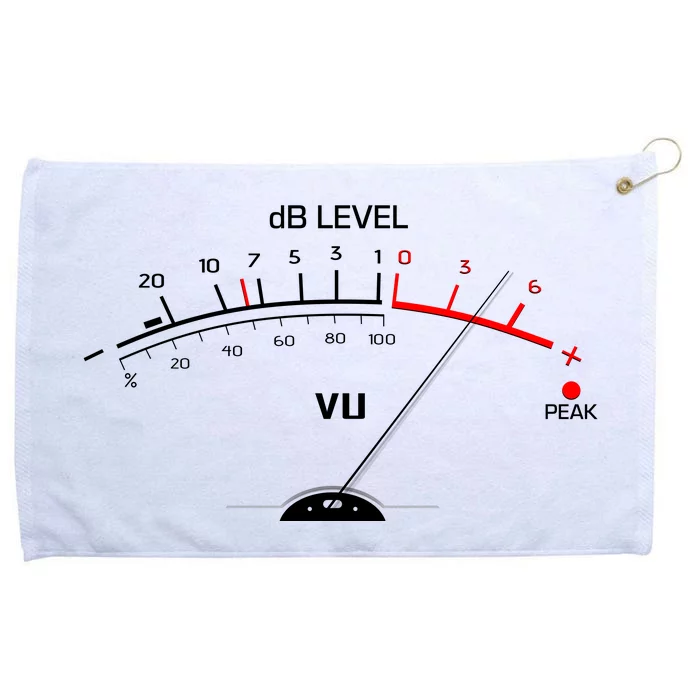 Cool Vintage DB Level VU Meter Music Bass Lover Grommeted Golf Towel