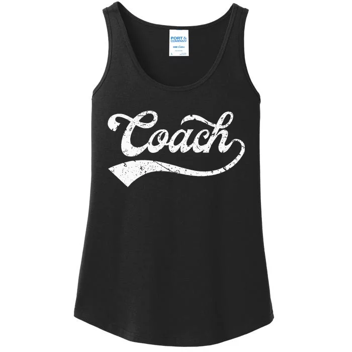 Coach Vintage Distressed Personal Trainer Coaching Gift Ladies Essential Tank