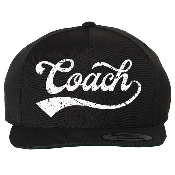 Coach Vintage Distressed Personal Trainer Coaching Gift Wool Snapback Cap