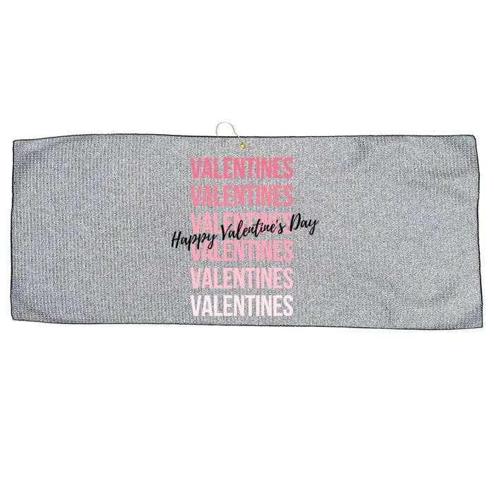 Cute Valentine's Day Gradient Valentine's Party Gift Large Microfiber Waffle Golf Towel