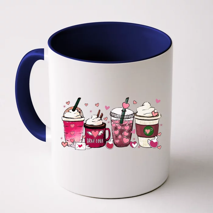 Cute Valentines Day Valentine Coffee Lover Front & Back Coffee Mug