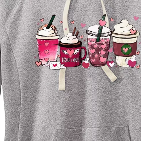 Cute Valentines Day Valentine Coffee Lover Women's Fleece Hoodie