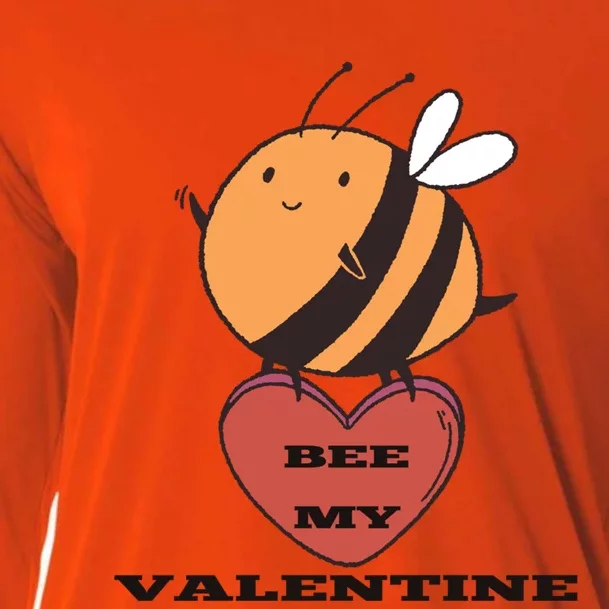 Cute Valentine's Day Bee Bee My Lovers Designed Cute Gift Cooling Performance Long Sleeve Crew