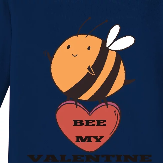 Cute Valentine's Day Bee Bee My Lovers Designed Cute Gift Baby Long Sleeve Bodysuit