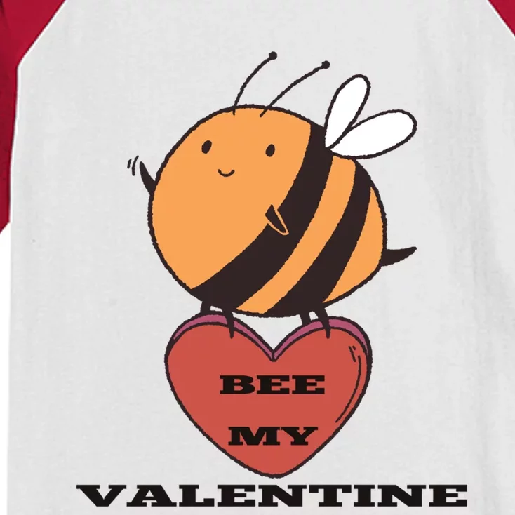 Cute Valentine's Day Bee Bee My Lovers Designed Cute Gift Kids Colorblock Raglan Jersey