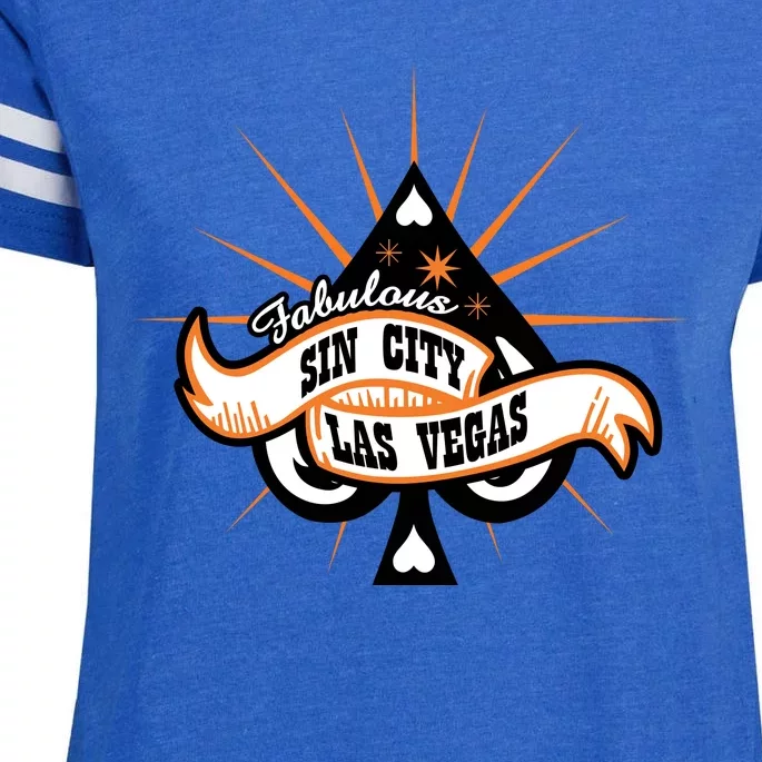 Cool Vector Design Las Vegas Sin City Enza Ladies Jersey Football T-Shirt