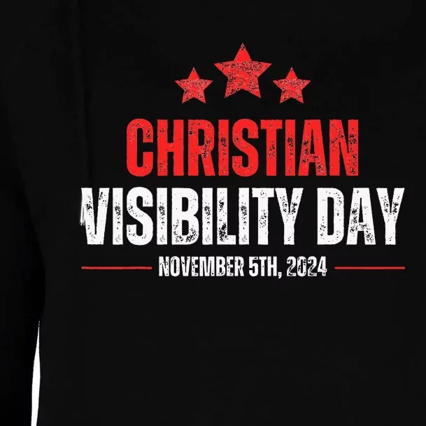 Christians Visibility Day November 5th 2024 Womens Funnel Neck Pullover Hood