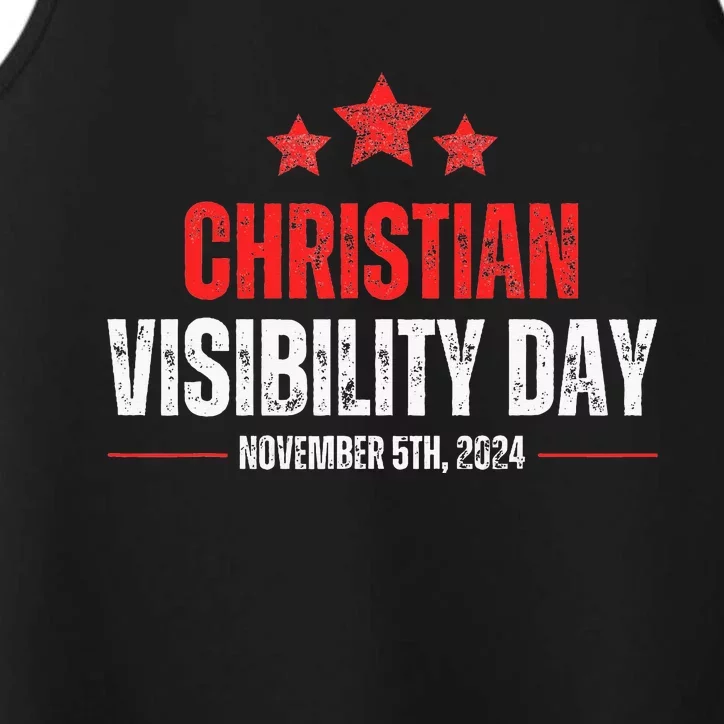 Christians Visibility Day November 5th 2024 Performance Tank