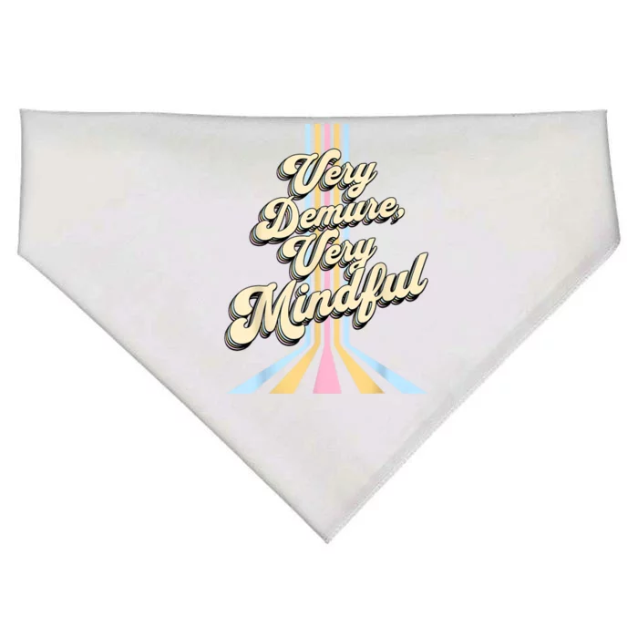 Cute Very Demure Very Mindful Trend Demure & Mindful USA-Made Doggie Bandana