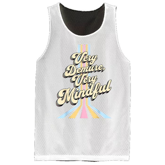 Cute Very Demure Very Mindful Trend Demure & Mindful Mesh Reversible Basketball Jersey Tank