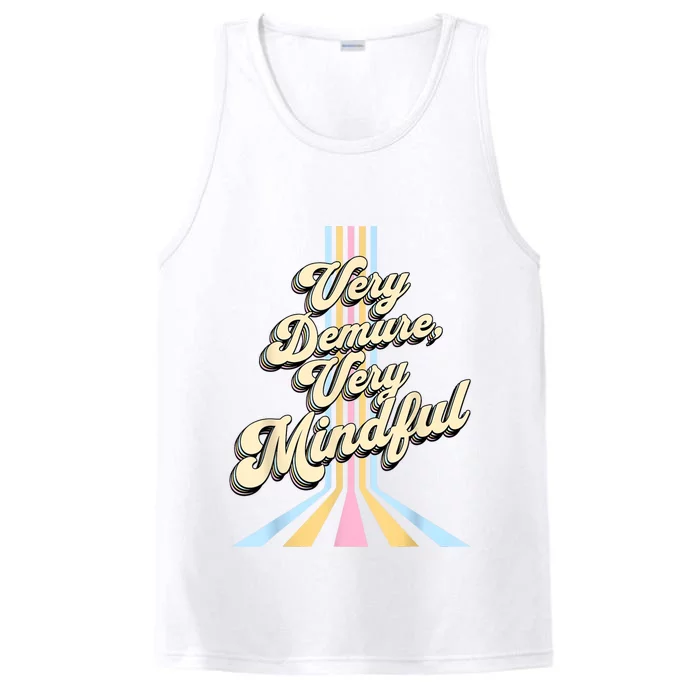 Cute Very Demure Very Mindful Trend Demure & Mindful Performance Tank