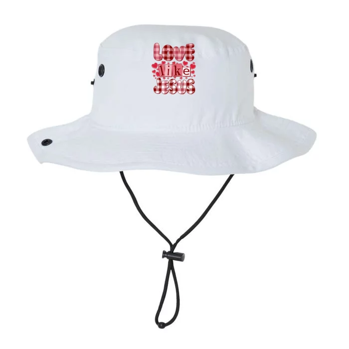 Cute Valentines Day Love Like Jesus Legacy Cool Fit Booney Bucket Hat