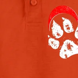 Cute Valentines Day Pet Lover Dog And Cat Paw Prints Dry Zone Grid Performance Polo