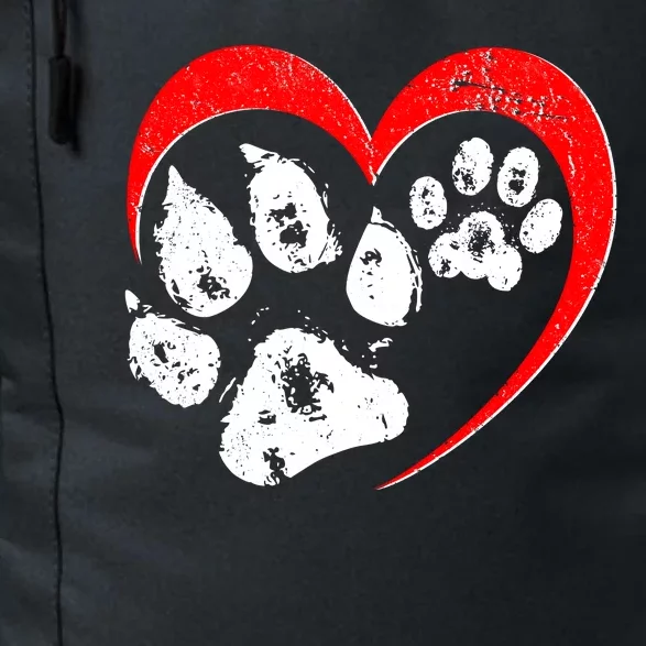 Cute Valentines Day Pet Lover Dog And Cat Paw Prints Daily Commute Backpack