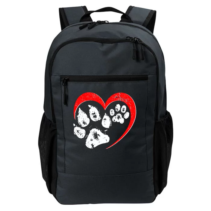 Cute Valentines Day Pet Lover Dog And Cat Paw Prints Daily Commute Backpack