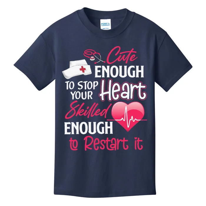 Cute Valentine Day CNA CRNA LPN LVN LAD CPN Nurses Nursing Kids T-Shirt