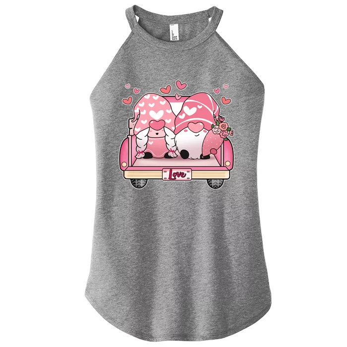 Cute Valentines Day Gnome Couple Love Women’s Perfect Tri Rocker Tank