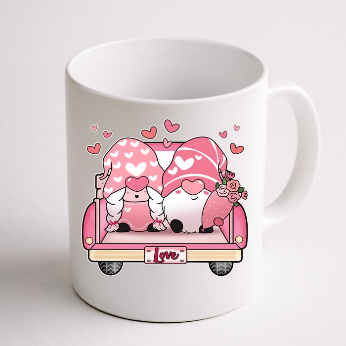 Cute Valentines Day Gnome Couple Love Front & Back Coffee Mug