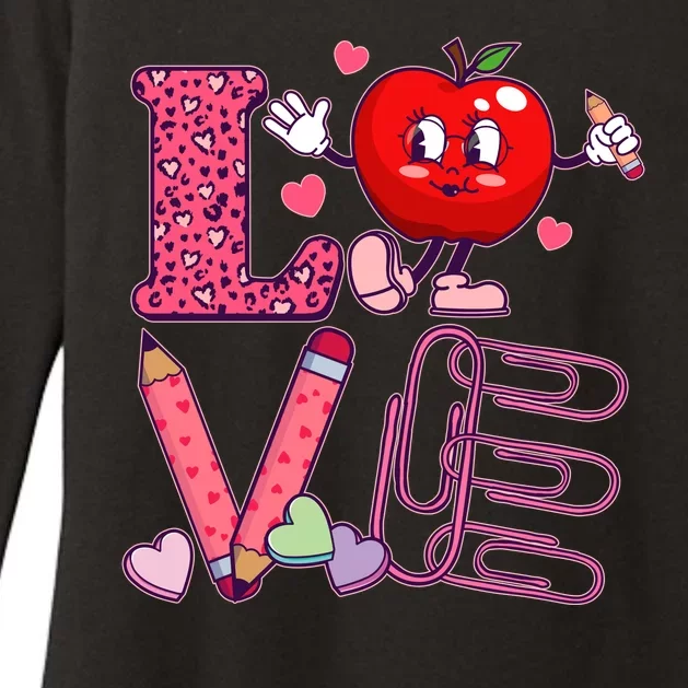 Cute Valentines Day Teacher Love Womens CVC Long Sleeve Shirt