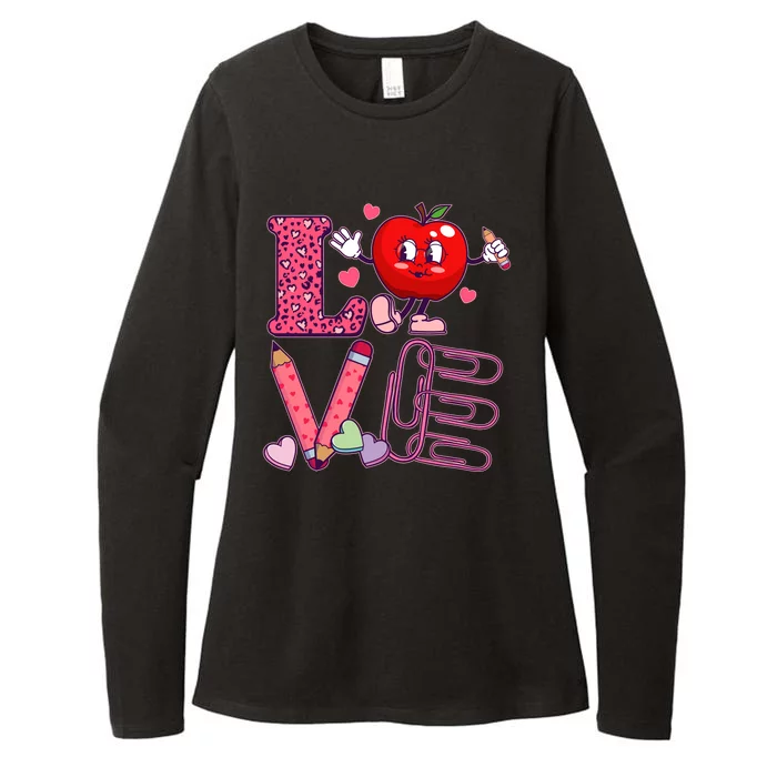 Cute Valentines Day Teacher Love Womens CVC Long Sleeve Shirt