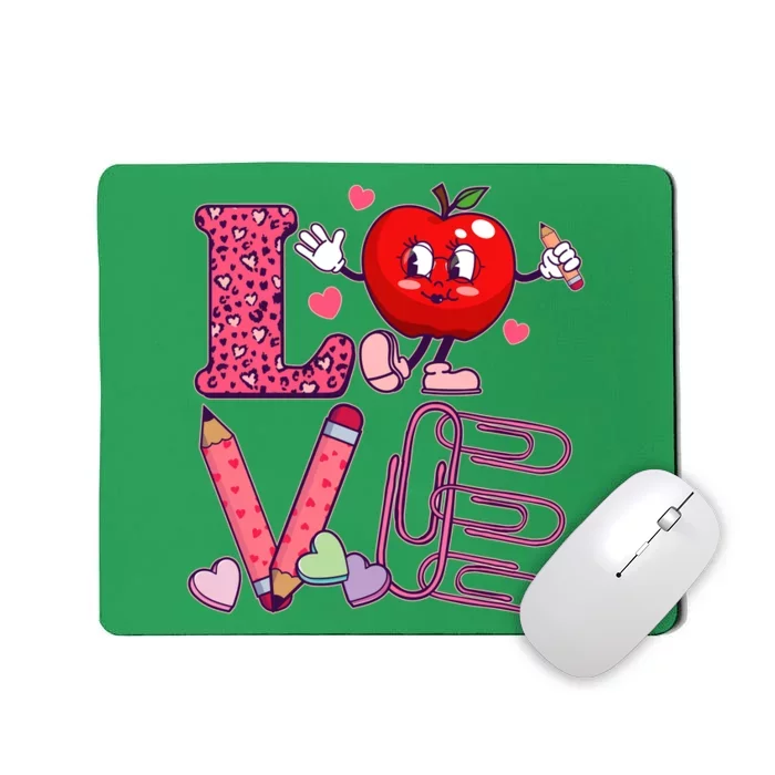 Cute Valentines Day Teacher Love Mousepad