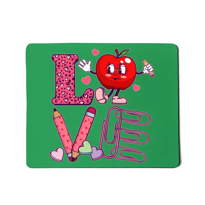 Cute Valentines Day Teacher Love Mousepad