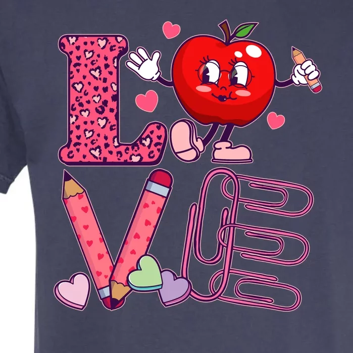 Cute Valentines Day Teacher Love Garment-Dyed Heavyweight T-Shirt