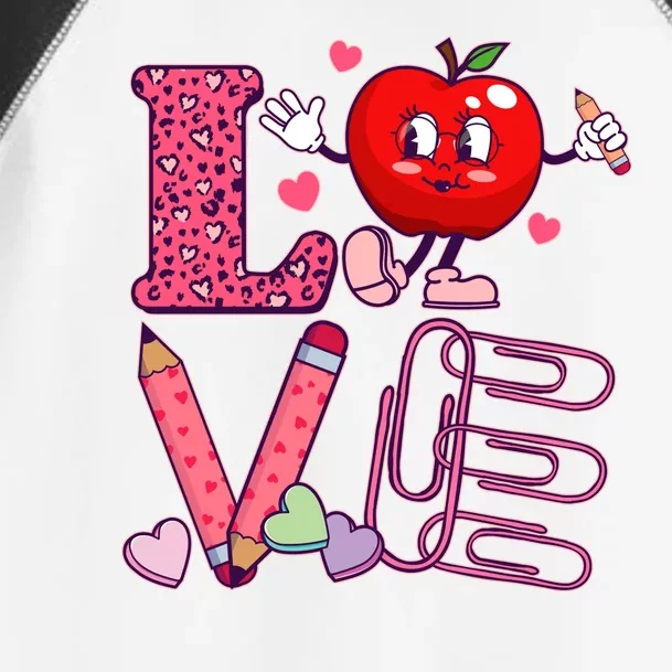 Cute Valentines Day Teacher Love Toddler Fine Jersey T-Shirt