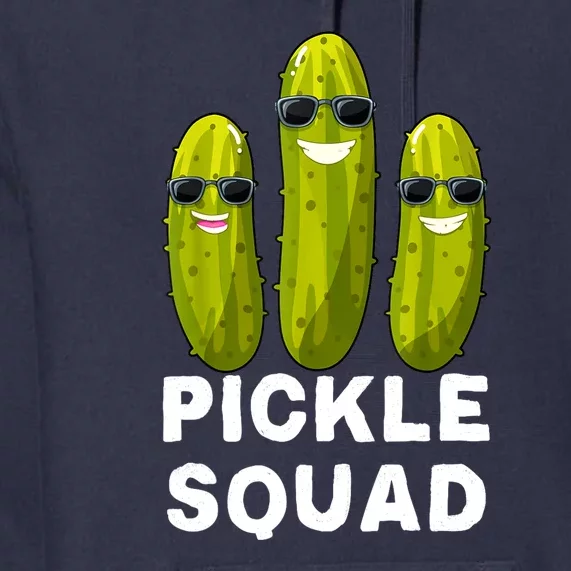 Cute Vegan Dill Pickle Costume Adult Pickle Squad Gift Premium Hoodie