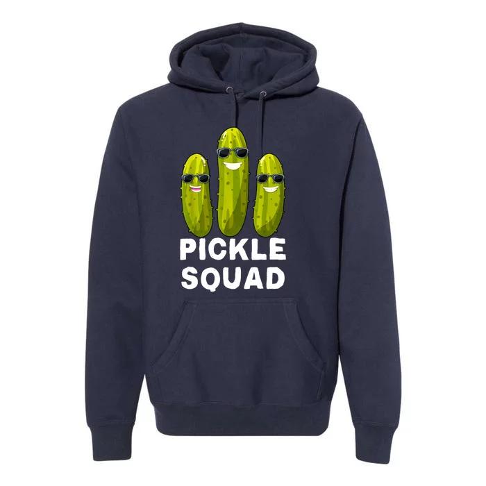 Cute Vegan Dill Pickle Costume Adult Pickle Squad Gift Premium Hoodie