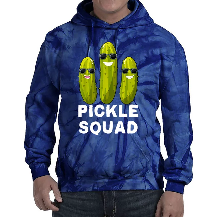 Cute Vegan Dill Pickle Costume Adult Pickle Squad Gift Tie Dye Hoodie