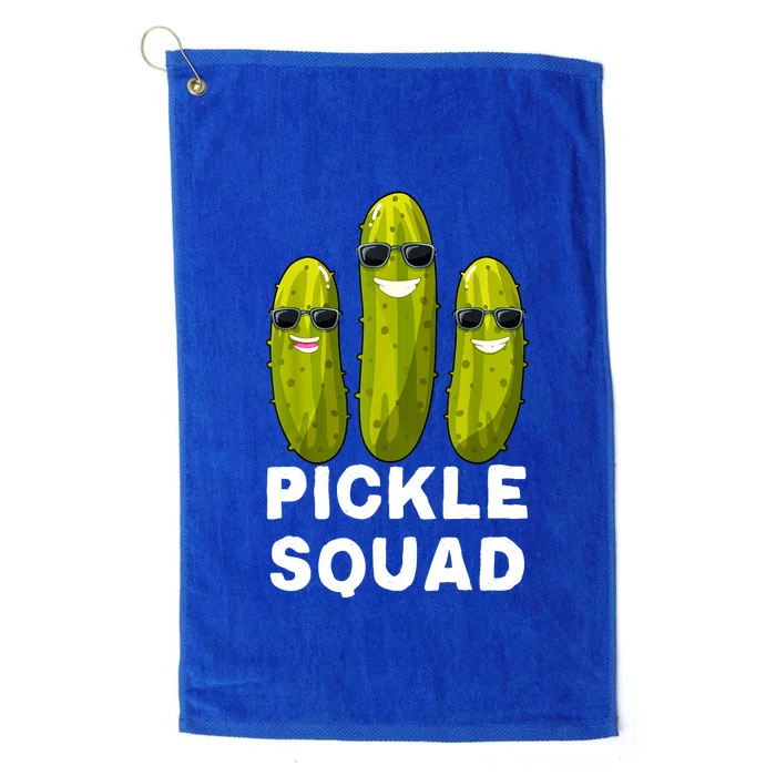 Cute Vegan Dill Pickle Costume Adult Pickle Squad Gift Platinum Collection Golf Towel