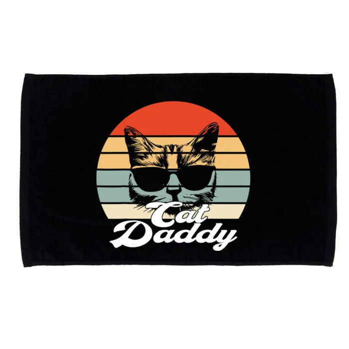 Cat Vintage Daddy Retro Microfiber Hand Towel