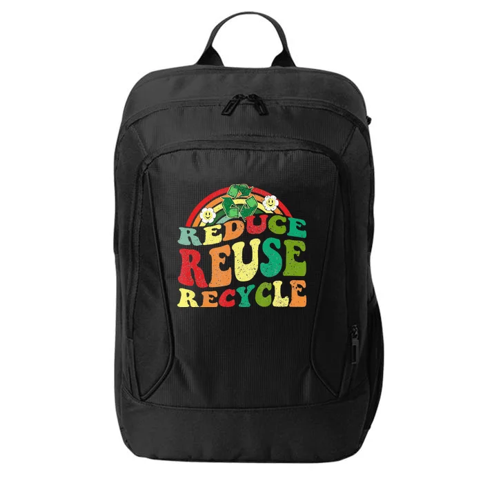 Classic Vintage Earth Day Reduce Reuse Recycle City Backpack