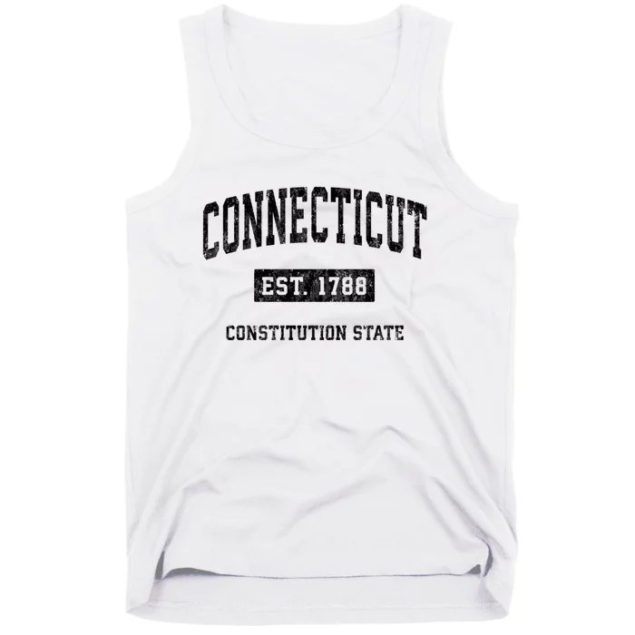 Connecticut Vintage Established Athletic Sports Design Tank Top