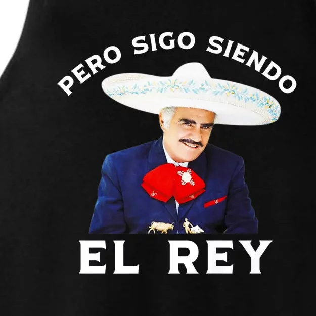 Chente Vicente Fernandez Pero Sigo Siendo El Rey Mexico Ladies Tri-Blend Wicking Tank