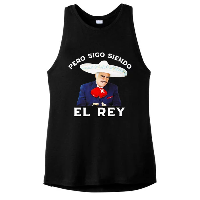 Chente Vicente Fernandez Pero Sigo Siendo El Rey Mexico Ladies Tri-Blend Wicking Tank